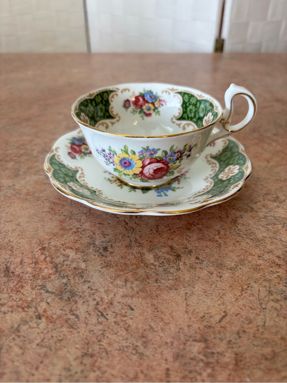 Vintage Royal Standard fine bone china teacup and saucer set England